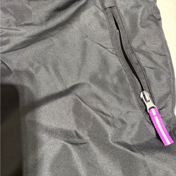 Like New Champion girls Black Snow Pants with Purple Accents - Picture 2 of 6